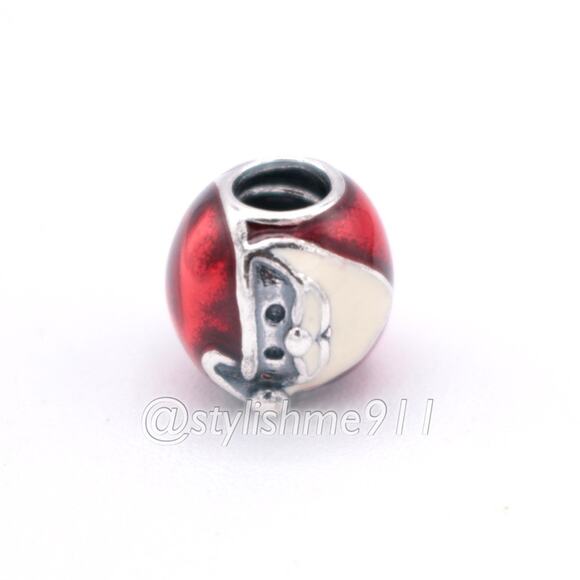 Authentic PANDORA Jolly Round Santa Charm - 791405ENMX - Picture 12 of 13